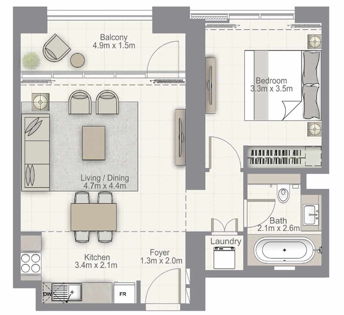 1-bedroom-type-A