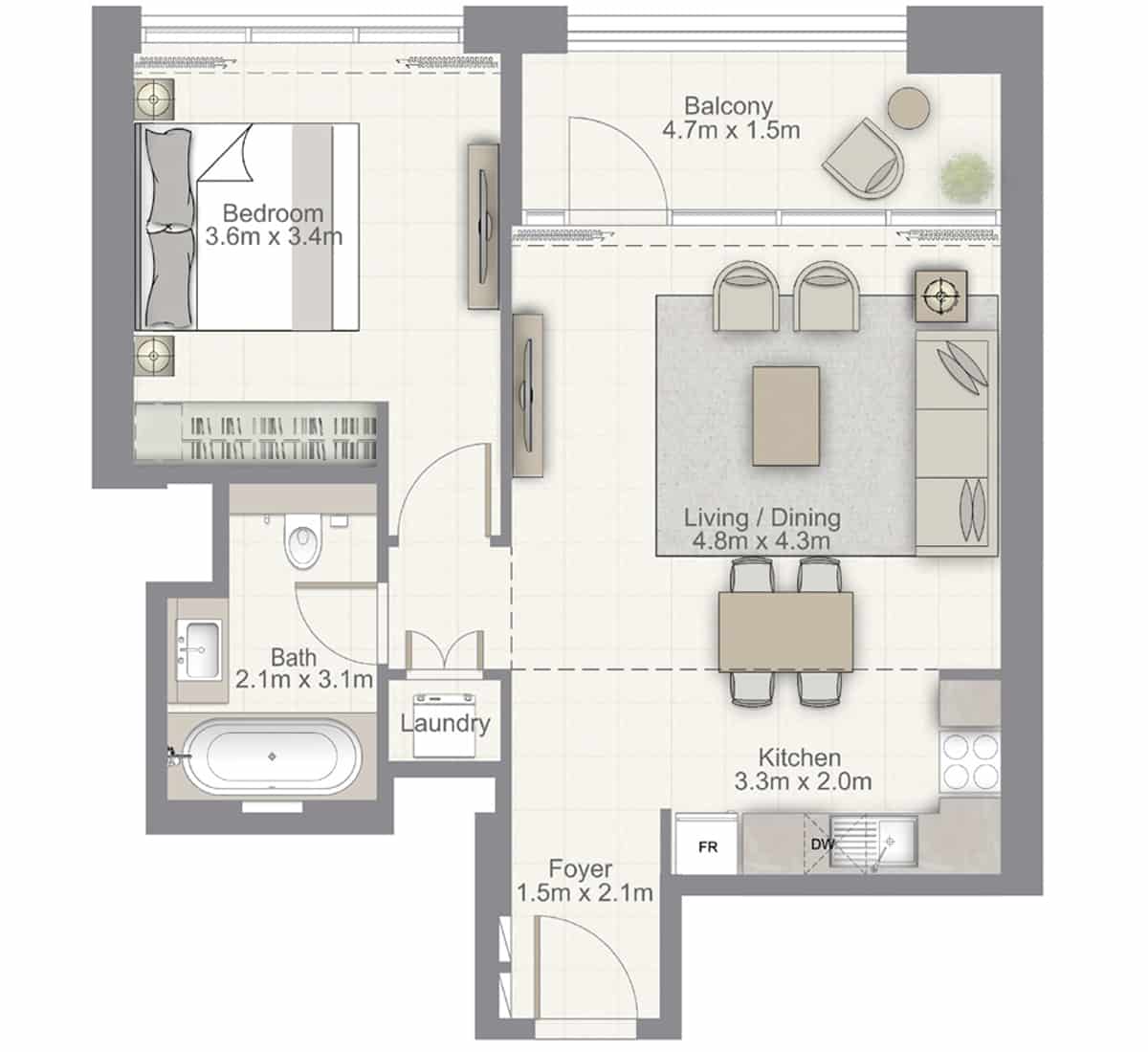 1-bedroom-type-B