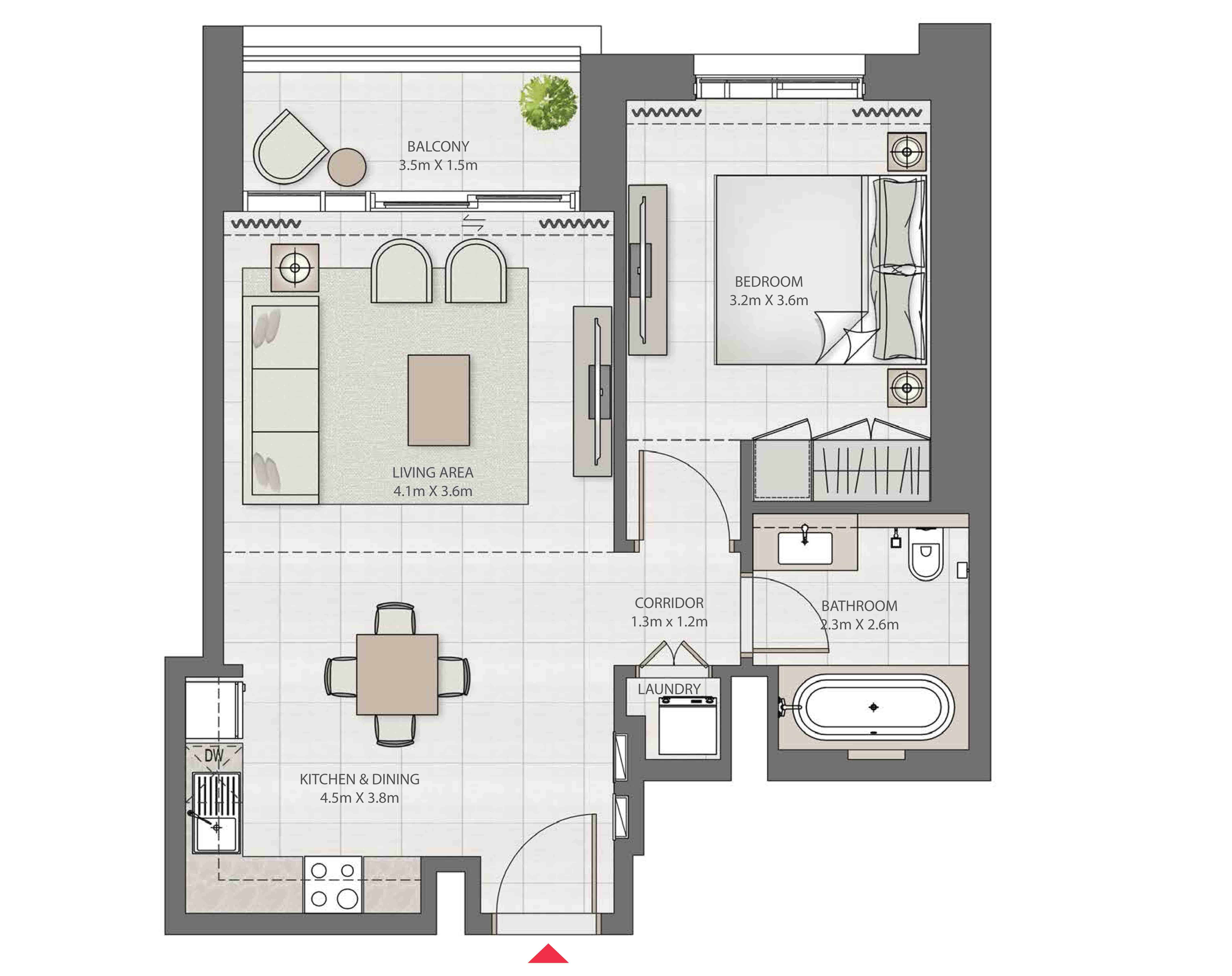 1-bedroom-type-B