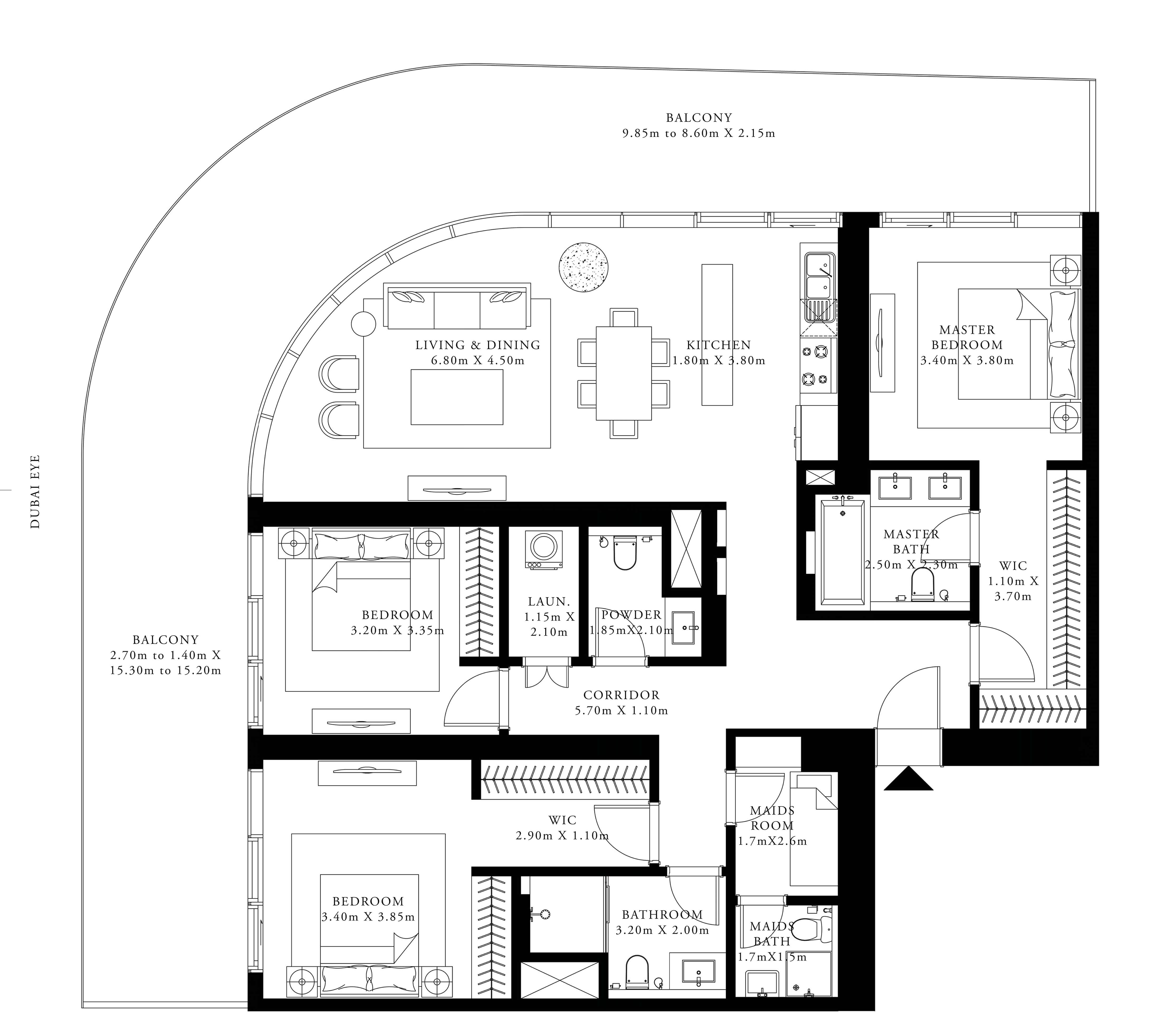 1-bedroom-type-B