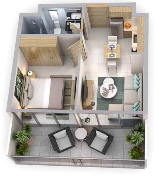 1-bedroom-type-A