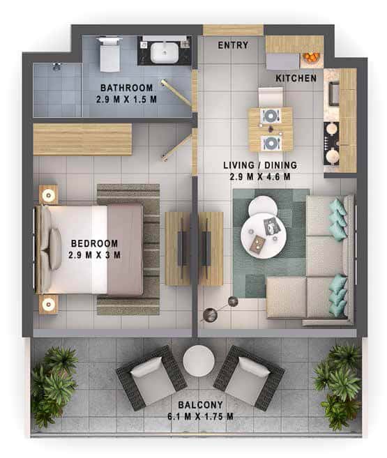 1-bedroom-type-B