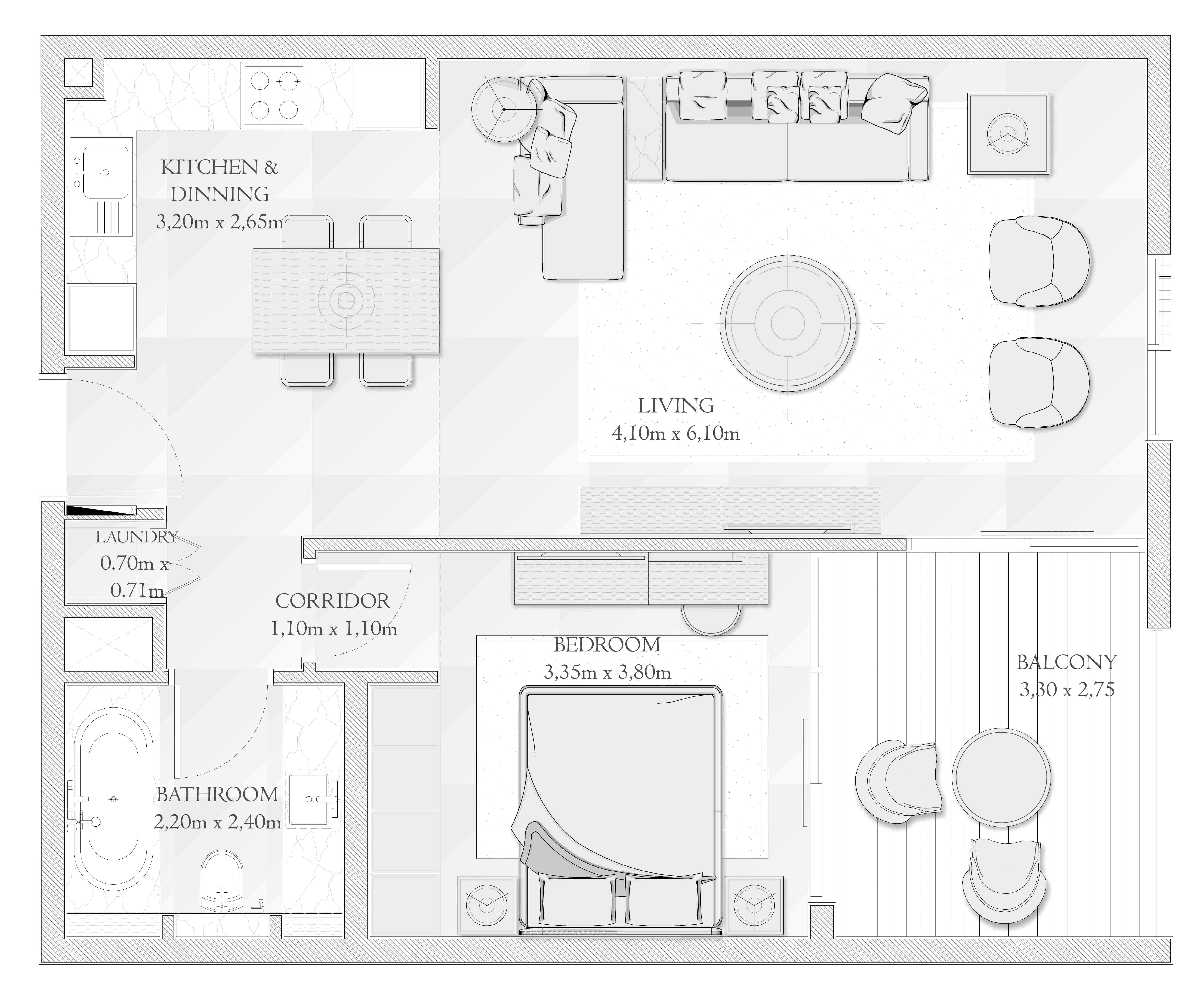 seashore 1 bedroom type A