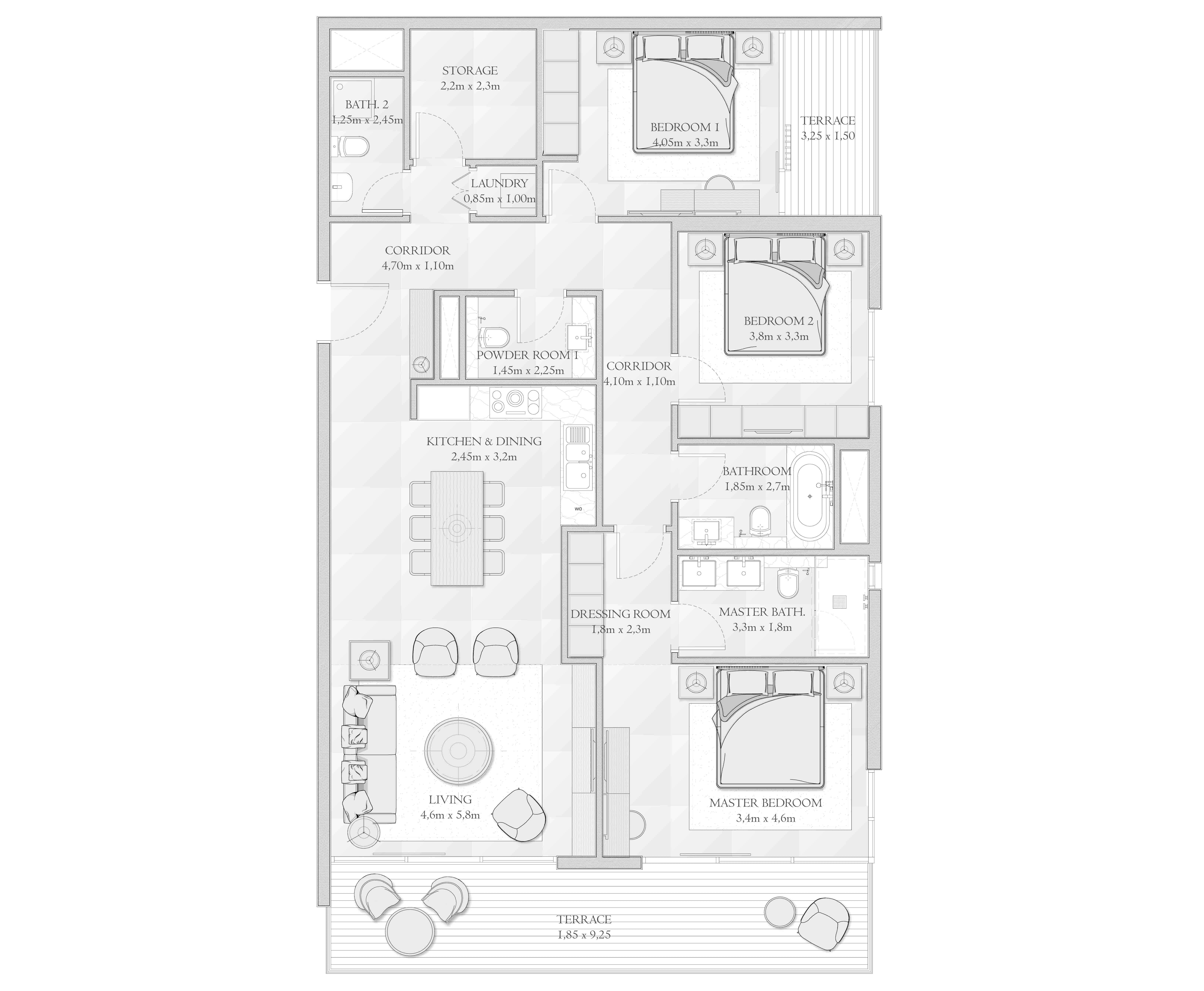 3 bedroom type B